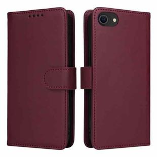 For iPhone 6 / 7 / 8 BETOPNICE BN-005 2 in 1 Detachable Imitate Genuine Leather Phone Case(Wine Red)