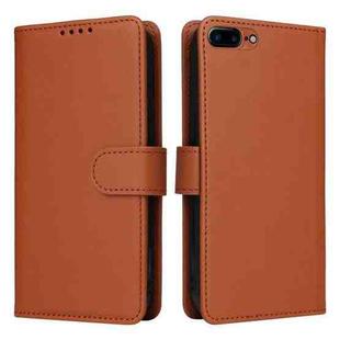 For iPhone 6 Plus / 7 Plus / 8 Plus BETOPNICE BN-005 2 in 1 Detachable Imitate Genuine Leather Phone Case(Brown)