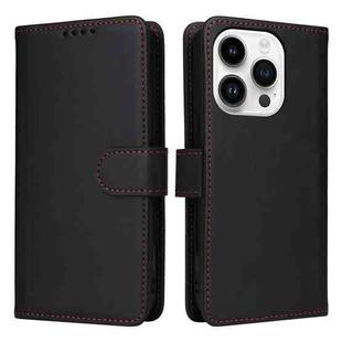 For iPhone 14 Pro BETOPNICE BN-005 2 in 1 Detachable Imitate Genuine Leather Phone Case(Black)