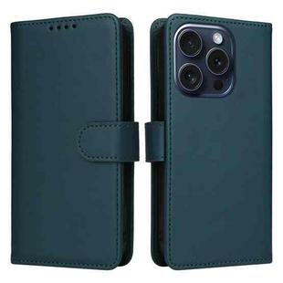 For iPhone 15 Pro BETOPNICE BN-005 2 in 1 Detachable Imitate Genuine Leather Phone Case(Blue)
