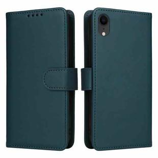 For iPhone XR BETOPNICE BN-005 2 in 1 Detachable Imitate Genuine Leather Phone Case(Blue)