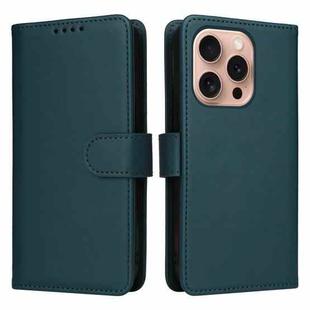 For iPhone 16 Pro BETOPNICE BN-005 2 in 1 Detachable Imitate Genuine Leather Phone Case(Blue)