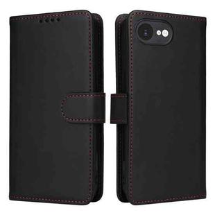 For iPhone 16e BETOPNICE BN-005 2 in 1 Detachable Imitate Genuine Leather Phone Case(Black)