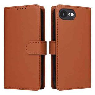 For iPhone 16e BETOPNICE BN-005 2 in 1 Detachable Imitate Genuine Leather Phone Case(Brown)