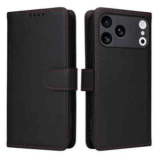 For iPhone 17 Pro Max BETOPNICE BN-005 2 in 1 Detachable Imitate Genuine Leather Phone Case(Black)