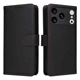 For iPhone 17 Pro BETOPNICE BN-005 2 in 1 Detachable Imitate Genuine Leather Phone Case(Black)