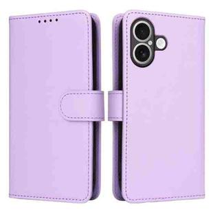 For iPhone 17 BETOPNICE BN-005 2 in 1 Detachable Imitate Genuine Leather Phone Case(Light Purple)