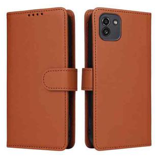 For Samsung Galaxy A03 164mm BETOPNICE BN-005 2 in 1 Detachable Imitate Genuine Leather Phone Case(Brown)