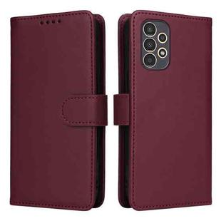 For Samsung Galaxy A13 4G BETOPNICE BN-005 2 in 1 Detachable Imitate Genuine Leather Phone Case(Wine Red)