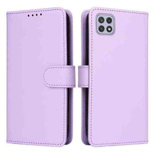 For Samsung Galaxy A22 5G BETOPNICE BN-005 2 in 1 Detachable Imitate Genuine Leather Phone Case(Light Purple)