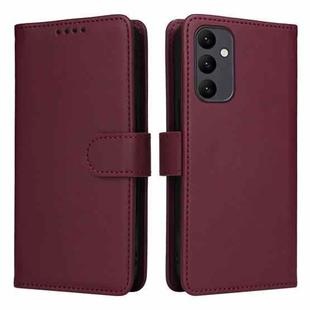 For Samsung Galaxy A24 4G / A25 5G BETOPNICE BN-005 2 in 1 Detachable Imitate Genuine Leather Phone Case(Wine Red)