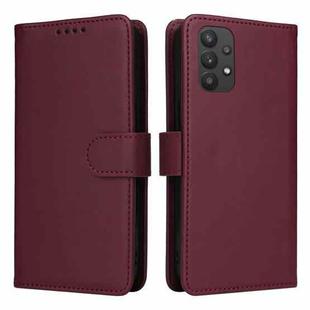 For Samsung Galaxy A32 5G BETOPNICE BN-005 2 in 1 Detachable Imitate Genuine Leather Phone Case(Wine Red)
