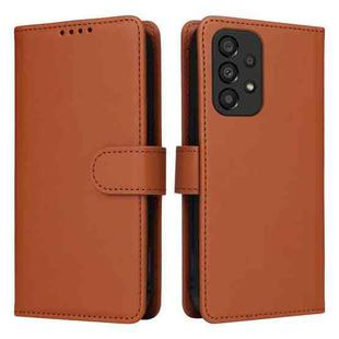 For Samsung Galaxy A33 5G BETOPNICE BN-005 2 in 1 Detachable Imitate Genuine Leather Phone Case(Brown)