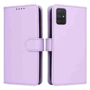 For Samsung Galaxy A71 4G BETOPNICE BN-005 2 in 1 Detachable Imitate Genuine Leather Phone Case(Light Purple)