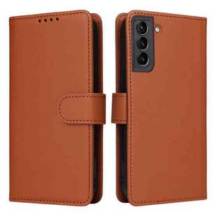 For Samsung Galaxy S21+ BETOPNICE BN-005 2 in 1 Detachable Imitate Genuine Leather Phone Case(Brown)