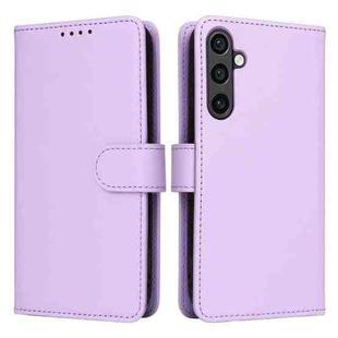 For Samsung Galaxy S23 FE 5G BETOPNICE BN-005 2 in 1 Detachable Imitate Genuine Leather Phone Case(Light Purple)