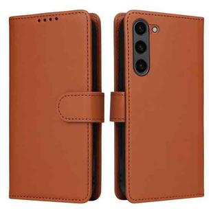 For Samsung Galaxy S23+ BETOPNICE BN-005 2 in 1 Detachable Imitate Genuine Leather Phone Case(Brown)