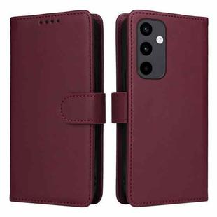For Samsung Galaxy A35 5G BETOPNICE BN-005 2 in 1 Detachable Imitate Genuine Leather Phone Case(Wine Red)