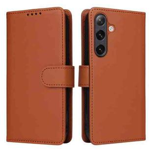 For Samsung Galaxy S24+ 5G BETOPNICE BN-005 2 in 1 Detachable Imitate Genuine Leather Phone Case(Brown)