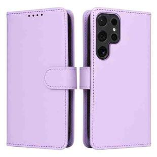 For Samsung Galaxy S24 Ultra 5G BETOPNICE BN-005 2 in 1 Detachable Imitate Genuine Leather Phone Case(Light Purple)