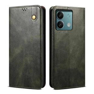 For Xiaomi Redmi Note 13 Pro Oil Wax Crazy Horse Texture Leather Phone Case(Green)