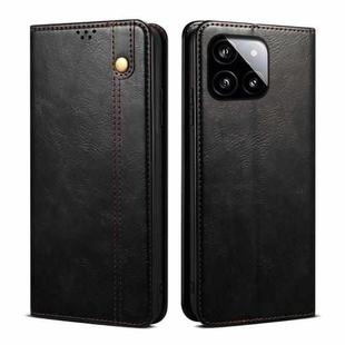 For Xiaomi Redmi K70/K70 Pro Oil Wax Crazy Horse Texture Leather Phone Case(Black)