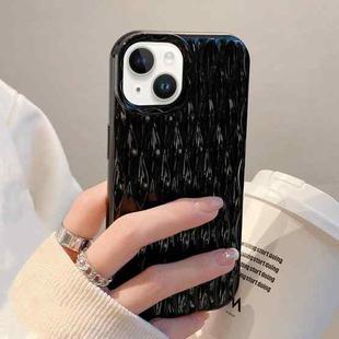 For iPhone 14 Plus Water Ripple Texture TPU Phone Case(Black)