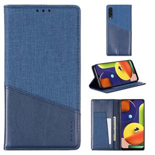 For Samsung Galaxy A50s MUXMA MX109 Horizontal Flip Leather Case with Holder & Card Slot & Wallet(Blue)