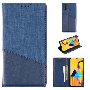 For Samsung Galaxy M30s MUXMA MX109 Horizontal Flip Leather Case with Holder & Card Slot & Wallet(Blue)