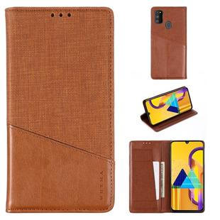 For Samsung Galaxy M30s MUXMA MX109 Horizontal Flip Leather Case with Holder & Card Slot & Wallet(Brown)