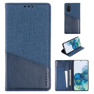For Samsung Galaxy S20 MUXMA MX109 Horizontal Flip Leather Case with Holder & Card Slot & Wallet(Blue)