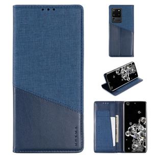 For Samsung Galaxy S20 Ultra MUXMA MX109 Horizontal Flip Leather Case with Holder & Card Slot & Wallet(Blue)