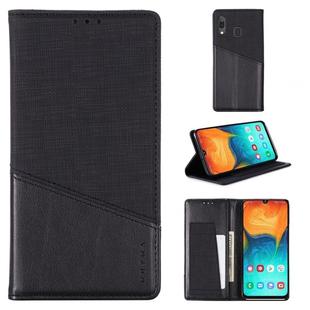 For Samsung Galaxy A30 MUXMA MX109 Horizontal Flip Leather Case with Holder & Card Slot & Wallet(Black)