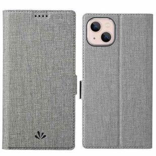 For iPhone 15 Plus ViLi K Series Dual-side Buckle Magsafe Leather Phone Case(Grey)