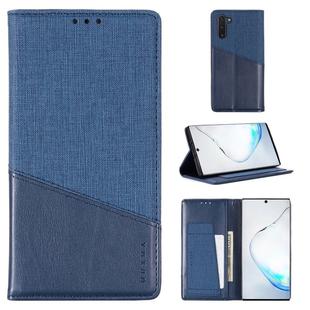 For Samsung Galaxy Note 10 MUXMA MX109 Horizontal Flip Leather Case with Holder & Card Slot & Wallet(Blue)