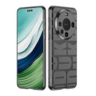 For Huawei Mate 60 Pro Electroplating Lens Protection Phone Case(Black)