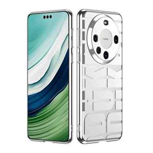 For Huawei Mate 60 Pro Electroplating Lens Protection Phone Case(Silver)
