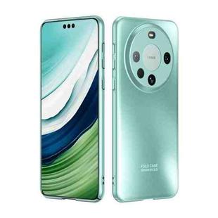For Huawei Mate 60 Pro Electroplating All-Inclusive Lens Protection Phone Case(Cyan)