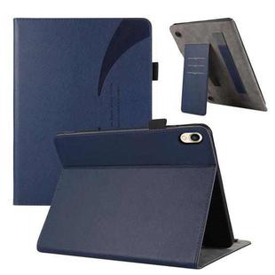 For iPad 10.2 2021 / 2020 Litchi Texture Leather Sucker Tablet Case(Dark Blue)
