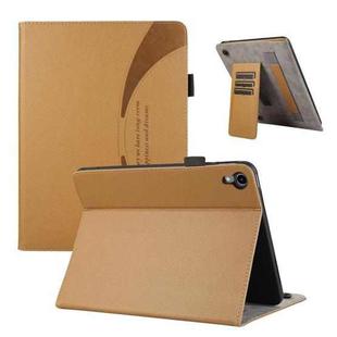 For iPad mini 6 Litchi Texture Leather Sucker Tablet Case(Brown)