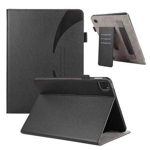 For iPad Pro 11 2024 Litchi Texture Leather Sucker Tablet Case(Black)