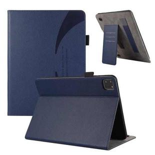 For iPad Pro 11 2024 Litchi Texture Leather Sucker Tablet Case(Dark Blue)