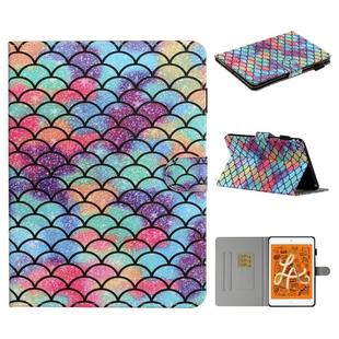 For iPad Mini 2019 & 4 & 3 & 2 & 1 Colored Drawing Pattern Horizontal Flip PU Leather Case with Holder & Card Slot & Sleep / Wake-up Function(Diamond)