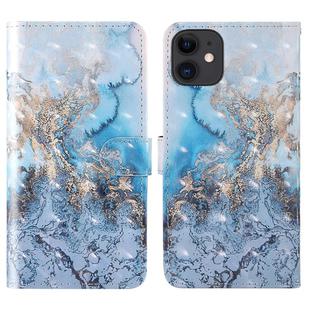 For iPhone 11 3D Painting Colored Drawing Pattern Horizontal Flip TPU + PU Leather Case with Holder & Card Slots & Wallet & Lanyard(Milky Way)