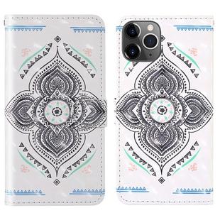 For iPhone 11 Pro 3D Painting Colored Drawing Pattern Horizontal Flip TPU + PU Leather Case with Holder & Card Slots & Wallet & Lanyard(Spinning Top)