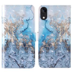 For iPhone XR 3D Painting Colored Drawing Pattern Horizontal Flip TPU + PU Leather Case with Holder & Card Slots & Wallet & Lanyard(Milky Way)