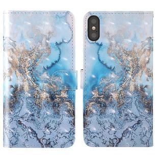 For iPhone XS Max 3D Painting Colored Drawing Pattern Horizontal Flip TPU + PU Leather Case with Holder & Card Slots & Wallet & Lanyard(Milky Way)