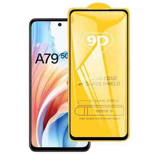 For OPPO A79 5G 9D Full Glue Screen Tempered Glass Film