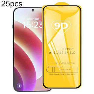 For OPPO Find X8 25pcs 9D Full Glue Screen Tempered Glass Film