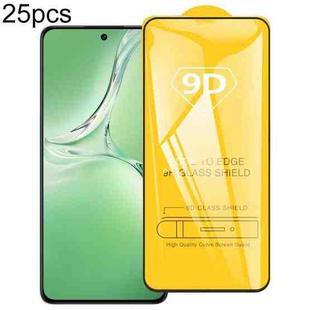 For OPPO K13 5G 25pcs 9D Full Glue Screen Tempered Glass Film